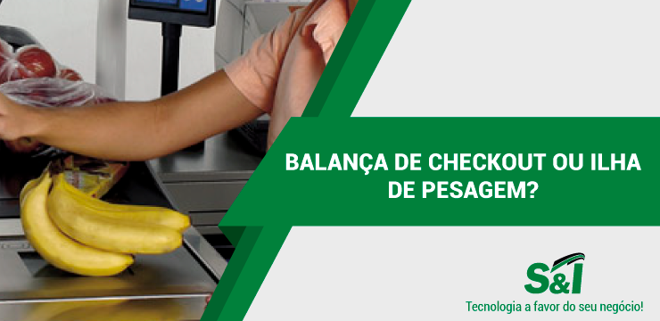 Balança De Checkout Ou Ilha De Pesagem